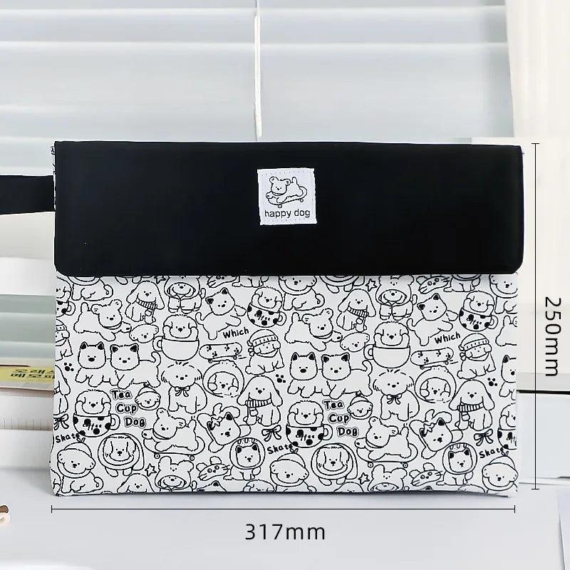 Kapibala Cartoon File Bag - The Ultimate Stylish Storage Solution for Students with High Capacity and Organization