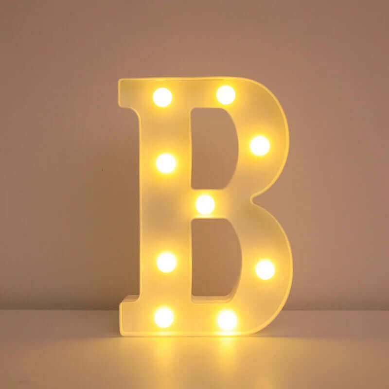 LED Alphabet Letter Name Lights for Elegant Wedding and Home Decor