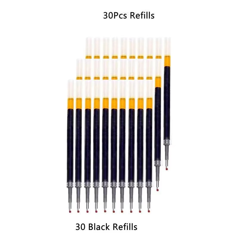 Elevate Your Writing with Our Premium Retractable Gel Pens Set – Choose from 13 or 30 Pcs in Bold Black, Vivid Red & Classic Blue Ink!