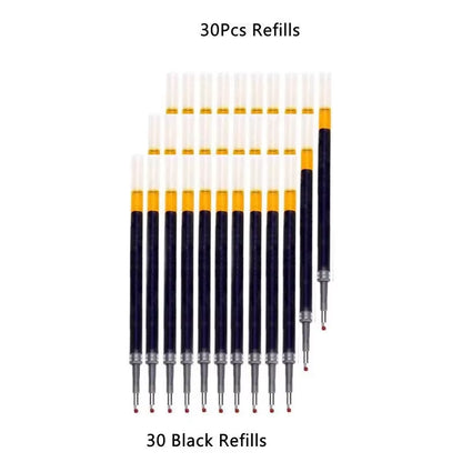 Elevate Your Writing with Our Premium Retractable Gel Pens Set – Choose from 13 or 30 Pcs in Bold Black, Vivid Red & Classic Blue Ink!