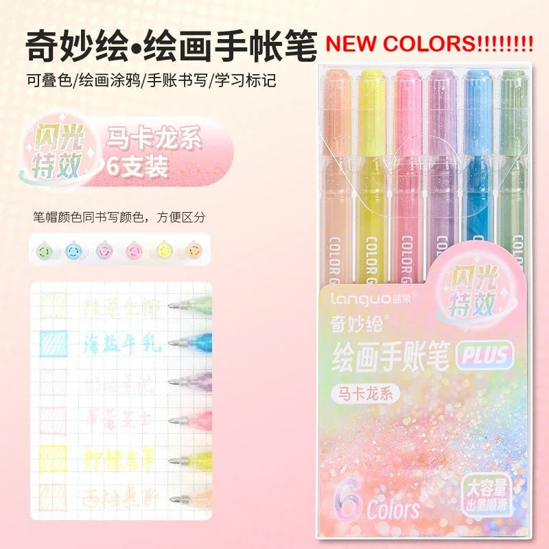 Unleash Your Creativity with the LANGUO Glitter Effects Gel Pen Set - 158 Dazzling Colors for Writing, Drawing, and Crafting!