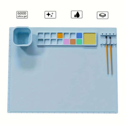 Premium Washable Silicone Art Mat – Ideal for Oil and Color Painting!