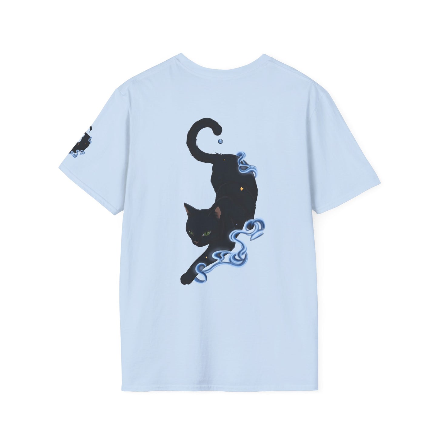 Magical Black Cat Tee — Spirit Mist Cat Graphic T-Shirt