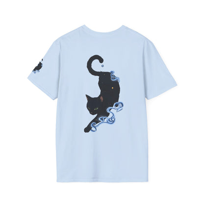 Magical Black Cat Tee — Spirit Mist Cat Graphic T-Shirt