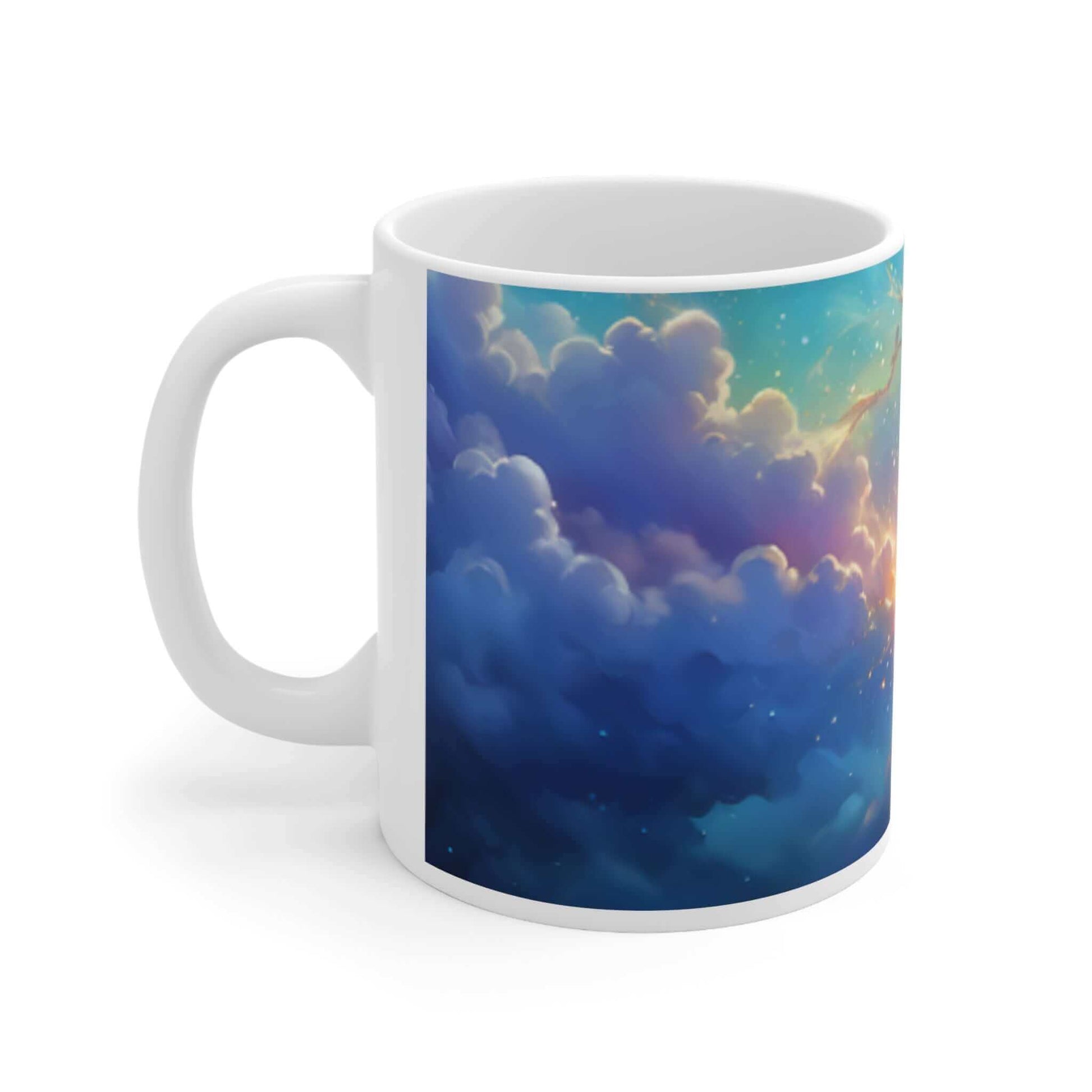 Galaxy mug, morning coffee