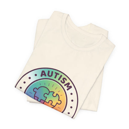 Autism Different Not Less T-Shirt | awareness ribbon, supportive mental health.