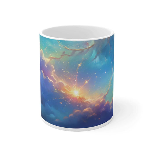 Galaxy mug, morning coffee