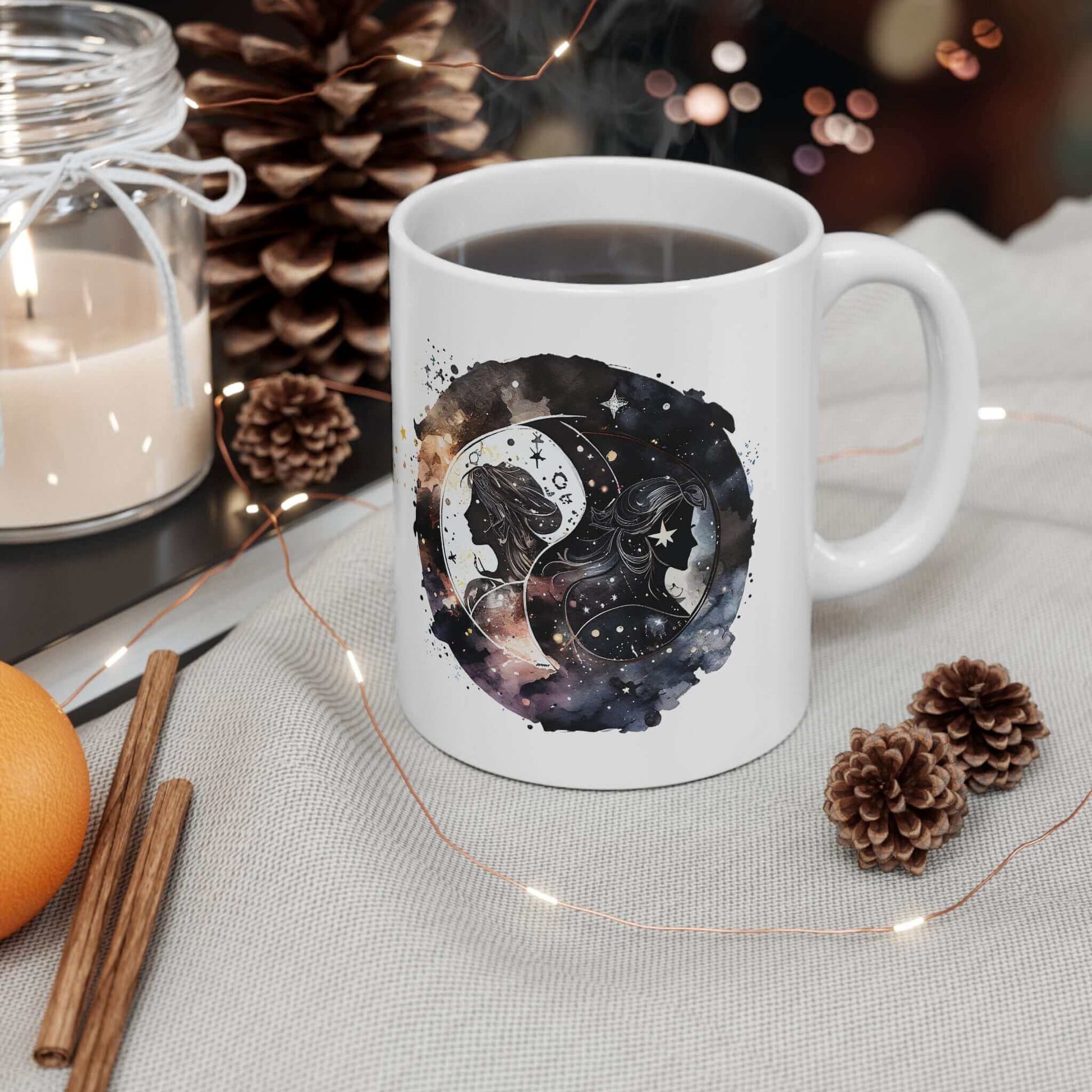 Gemini zodiac coffee mug