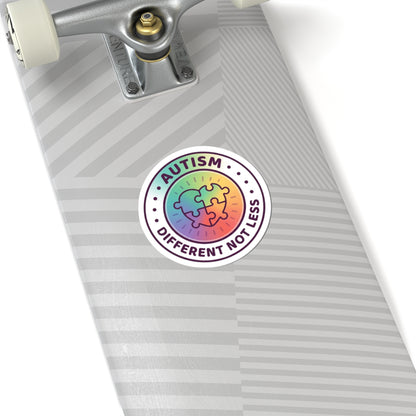 Autism Different Not Less Sticker | Mental Health Matters, Awareness.