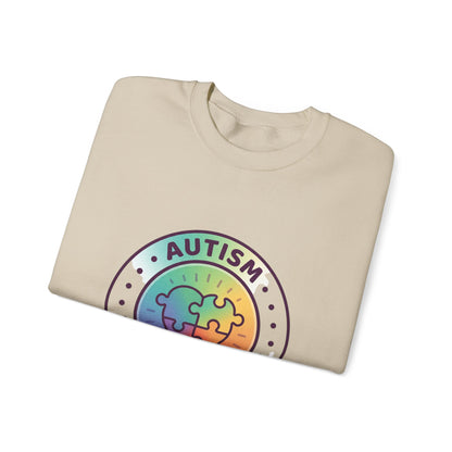 Autism Different Not Less Crewneck Sweatshirt | Awareness ribbon, Wear Green