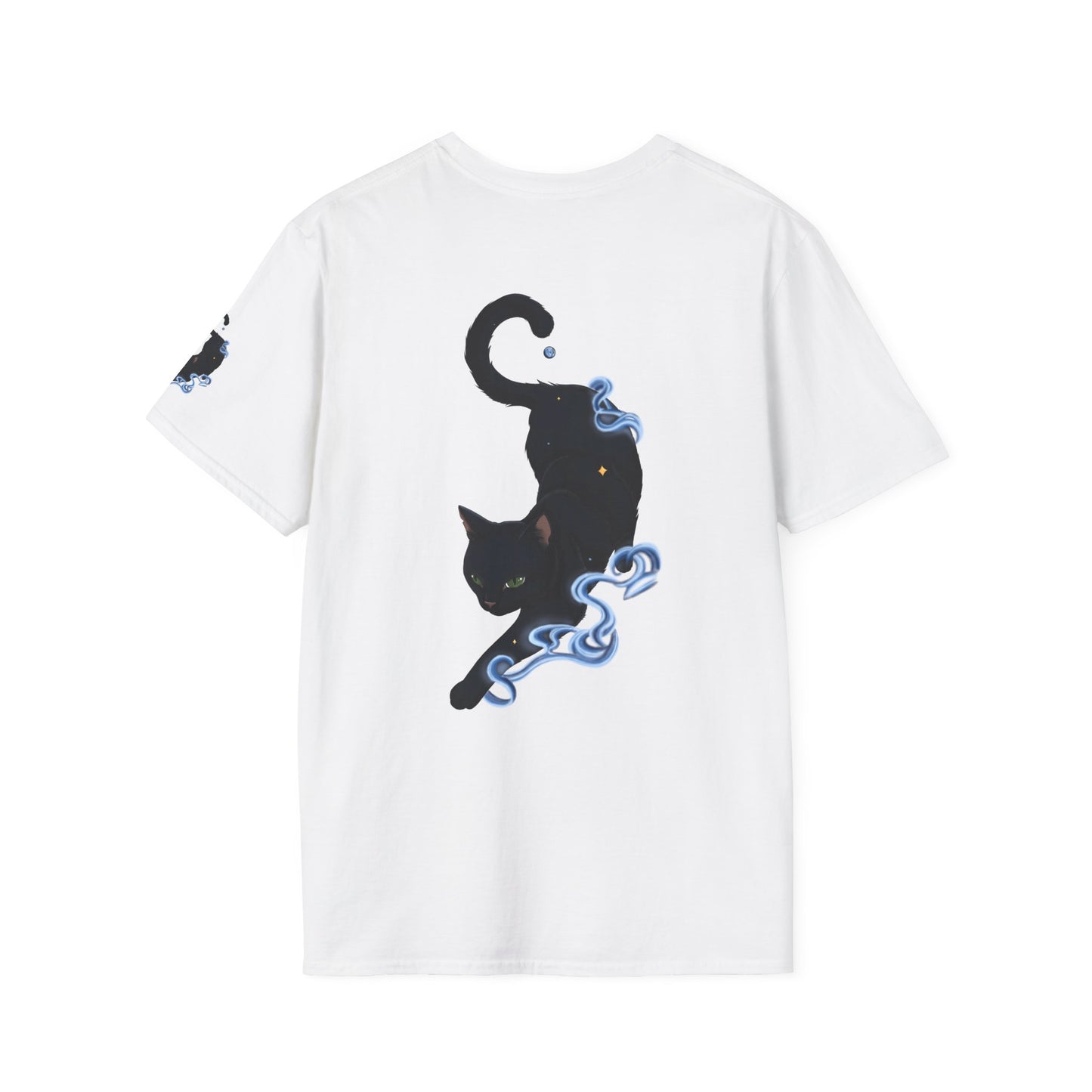 Magical Black Cat Tee — Spirit Mist Cat Graphic T-Shirt