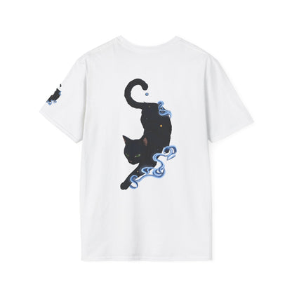 Magical Black Cat Tee — Spirit Mist Cat Graphic T-Shirt