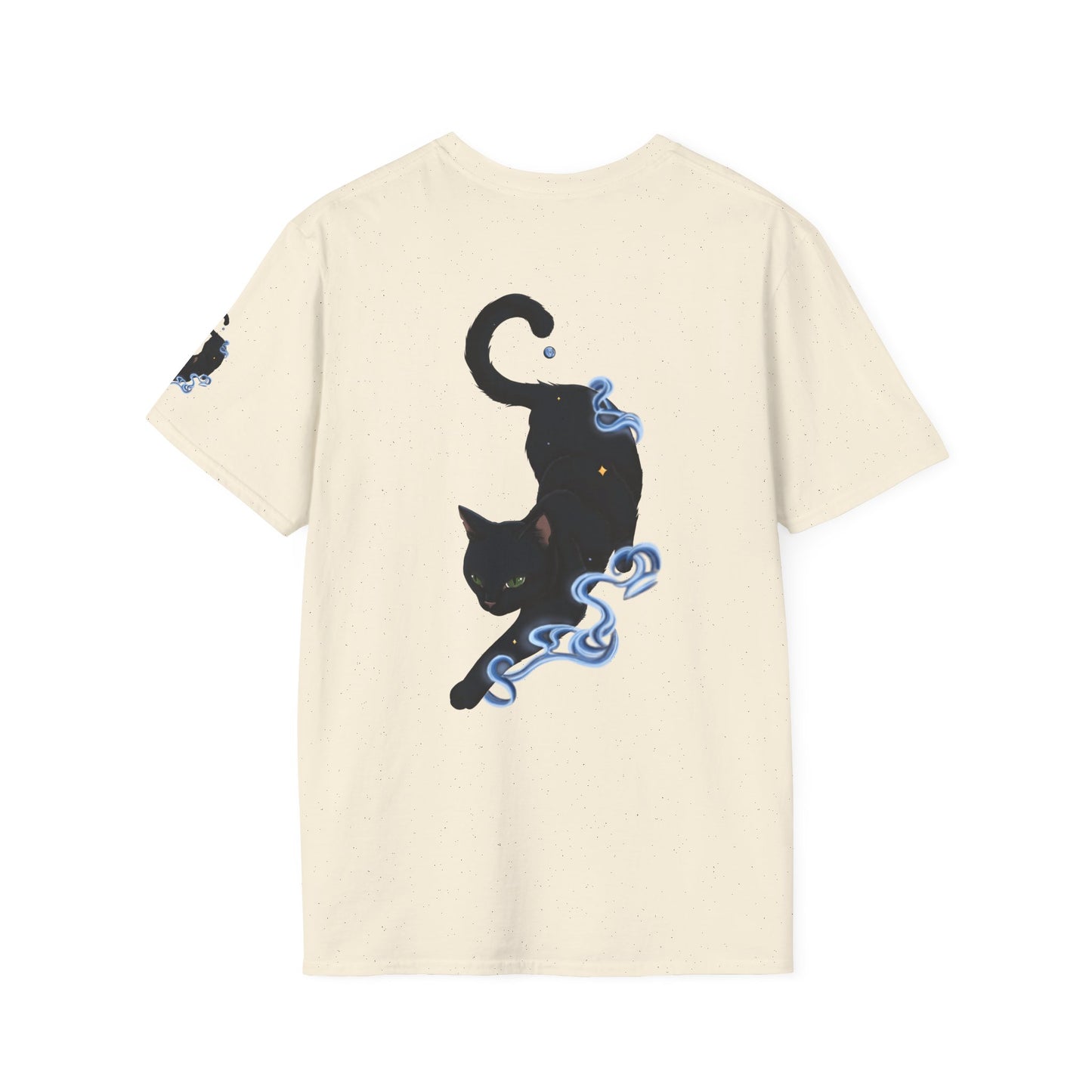 Magical Black Cat Tee — Spirit Mist Cat Graphic T-Shirt