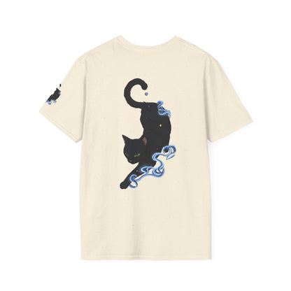 Magical Black Cat Tee — Spirit Mist Cat Graphic T-Shirt