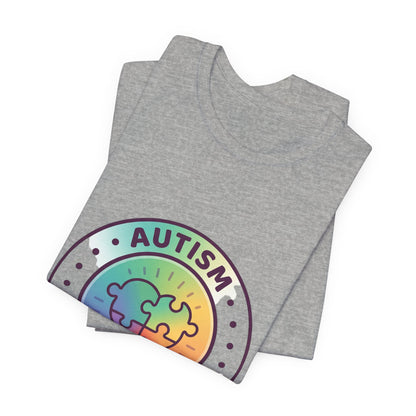 Autism Different Not Less T-Shirt | awareness ribbon, supportive mental health.