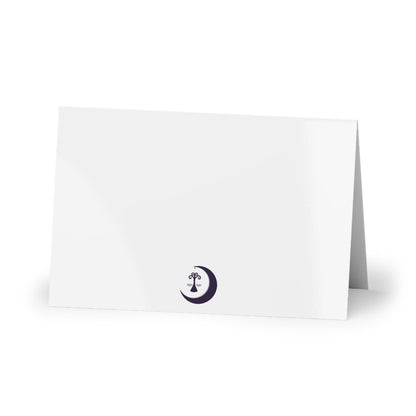 Thank You Floral Greeting Card — Blue Bell Bouquet (Blank Inside)