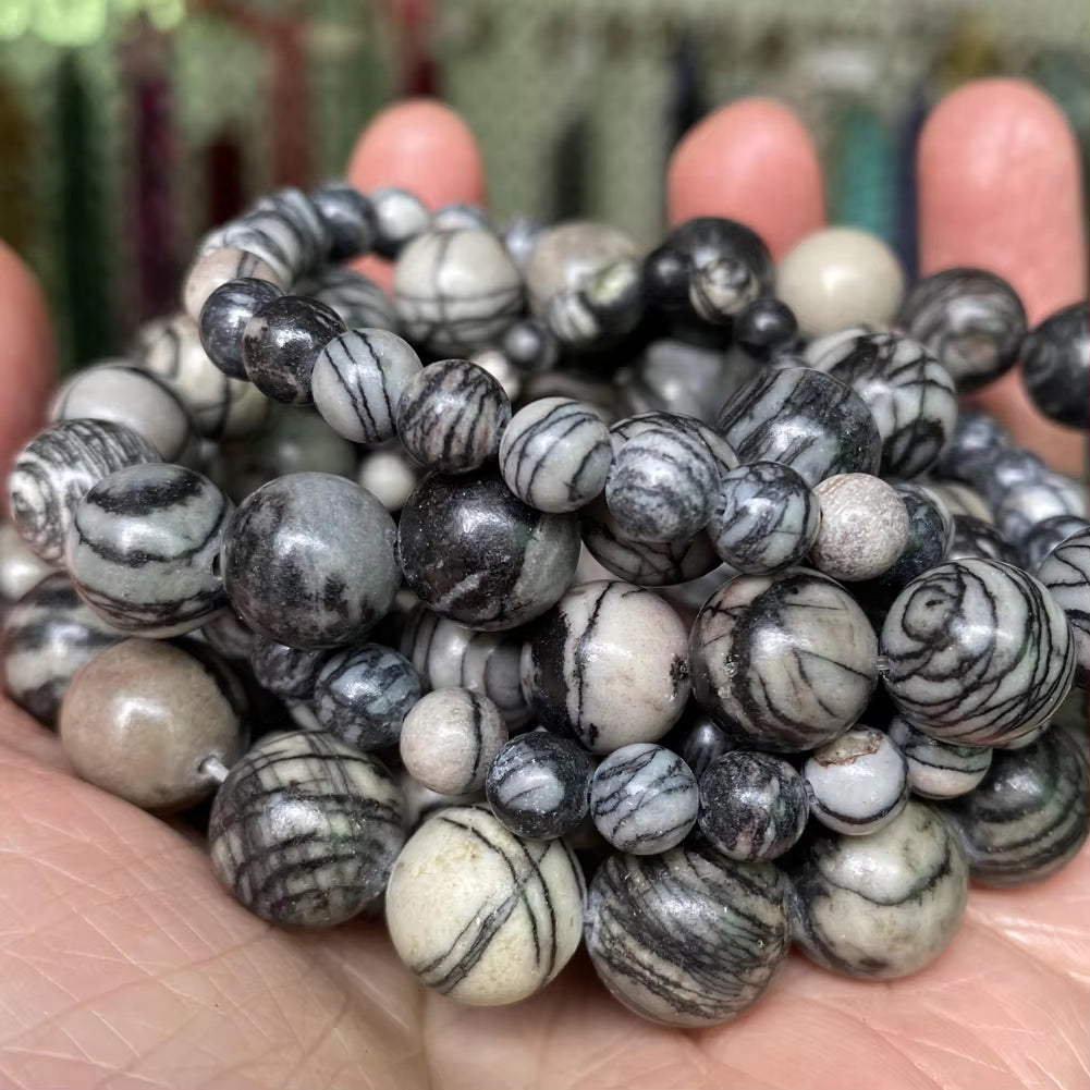 Vibrant Natural Stone Beads for Jewelry Making - Tiger Eye, Lava, Amazonite, Turquoise, Agate & Jasper in 4mm, 6mm, 8mm, 10mm Sizes for Stunning DIY Bracelets and Necklaces