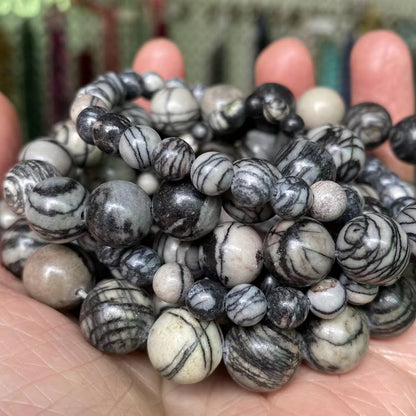 Vibrant Natural Stone Beads for Jewelry Making - Tiger Eye, Lava, Amazonite, Turquoise, Agate & Jasper in 4mm, 6mm, 8mm, 10mm Sizes for Stunning DIY Bracelets and Necklaces