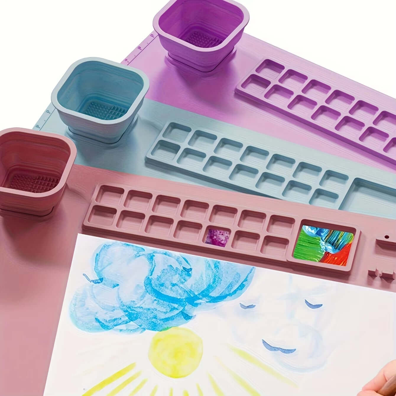 Premium Washable Silicone Art Mat – Ideal for Oil and Color Painting!