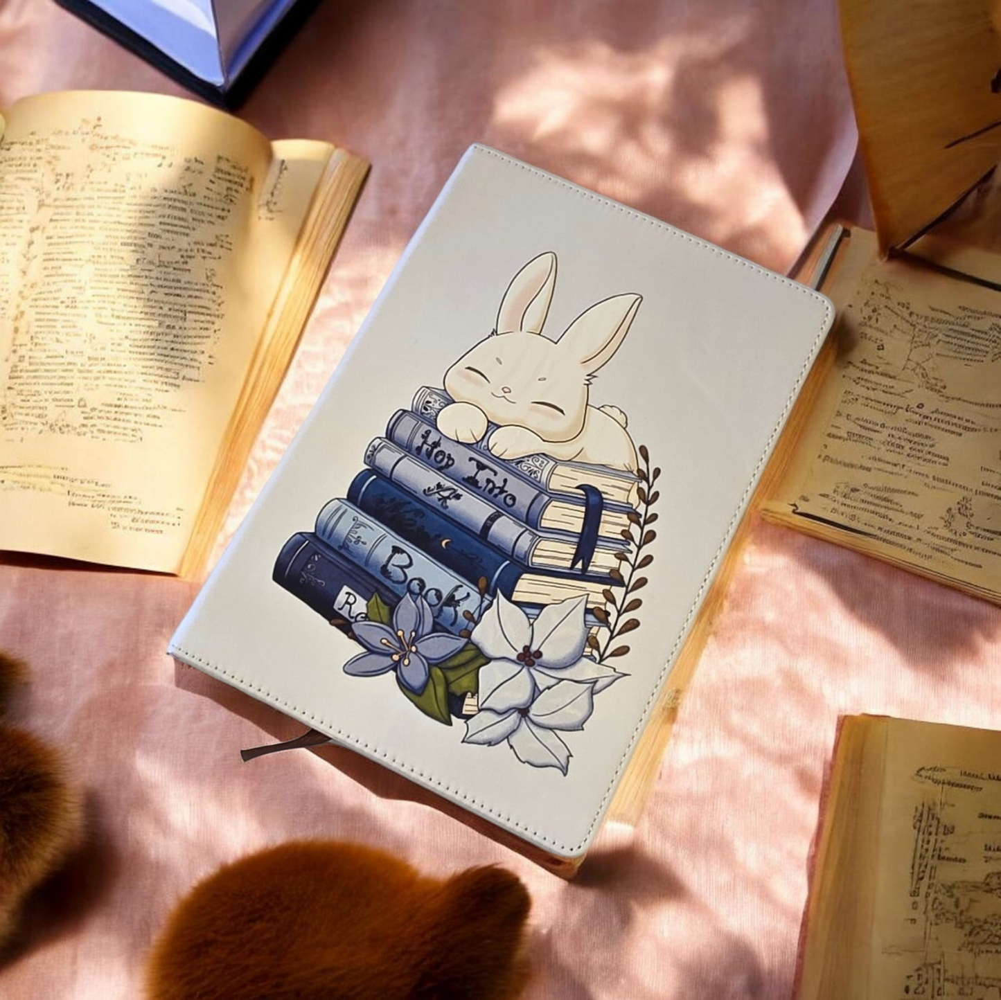 Foe-Leather Bunny Notebook | Bookstack, Mental Health Journal
