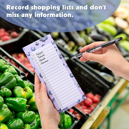 Brighten Up Your Kitchen with Our 4 Pack Magnetic Note Pads - Perfect for Grocery Lists and To-Do Reminders!