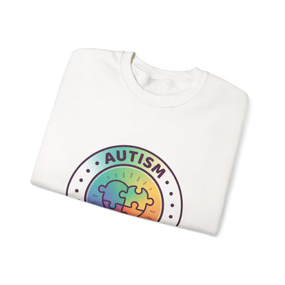 Autism Different Not Less Crewneck Sweatshirt | Awareness ribbon, Wear Green