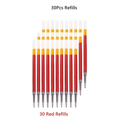 Elevate Your Writing with Our Premium Retractable Gel Pens Set – Choose from 13 or 30 Pcs in Bold Black, Vivid Red & Classic Blue Ink!