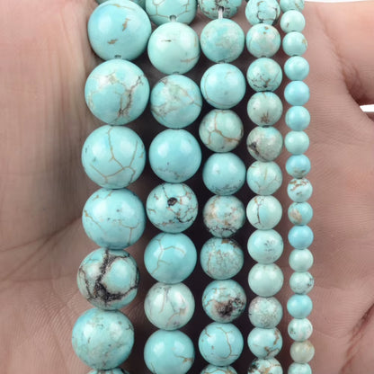 Vibrant Natural Stone Beads for Jewelry Making - Tiger Eye, Lava, Amazonite, Turquoise, Agate & Jasper in 4mm, 6mm, 8mm, 10mm Sizes for Stunning DIY Bracelets and Necklaces