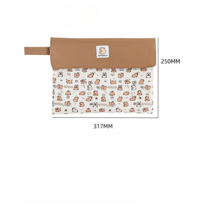 Kapibala Cartoon File Bag - The Ultimate Stylish Storage Solution for Students with High Capacity and Organization