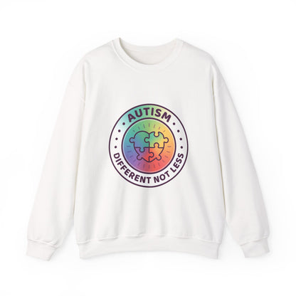 Autism Different Not Less Crewneck Sweatshirt | Awareness ribbon, Wear Green