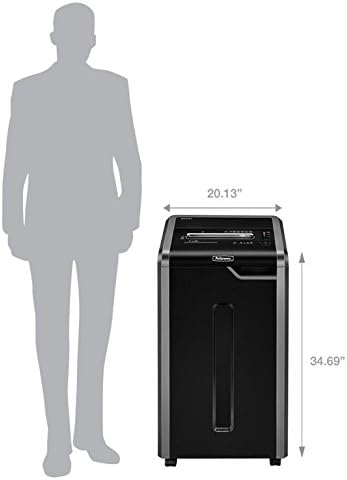 Powershred 325Ci - Ultimate 100% Jam Proof 22-Sheet Cross-Cut Commercial Paper Shredder with Advanced Safety Features