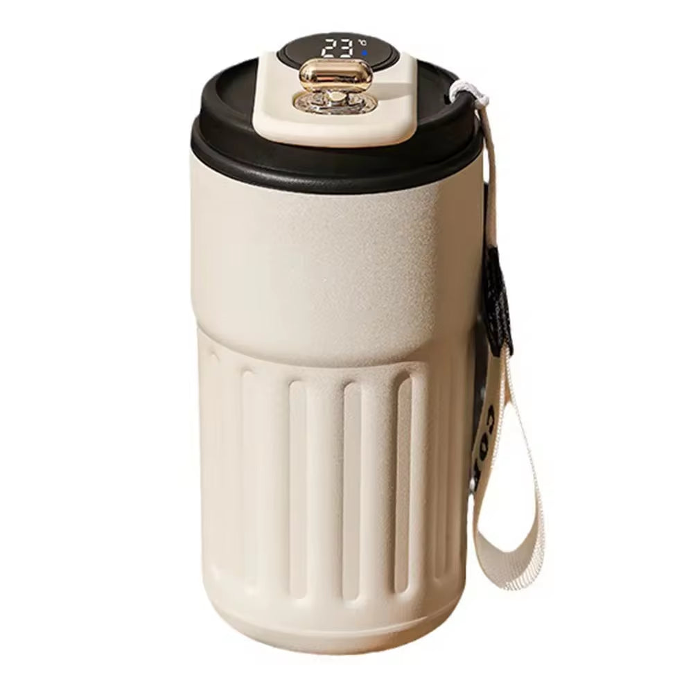 Smart Thermos Bottle with LED Temperature Display - 316 Stainless Steel Insulated Travel Mug for Hot & Cold Drinks