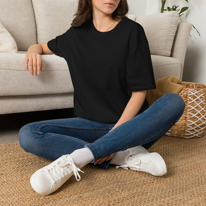 Floral Deer Minimal Tee — Soft Everyday White T‑Shirt