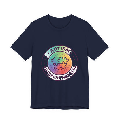 Autism Different Not Less T-Shirt | awareness ribbon, supportive mental health.