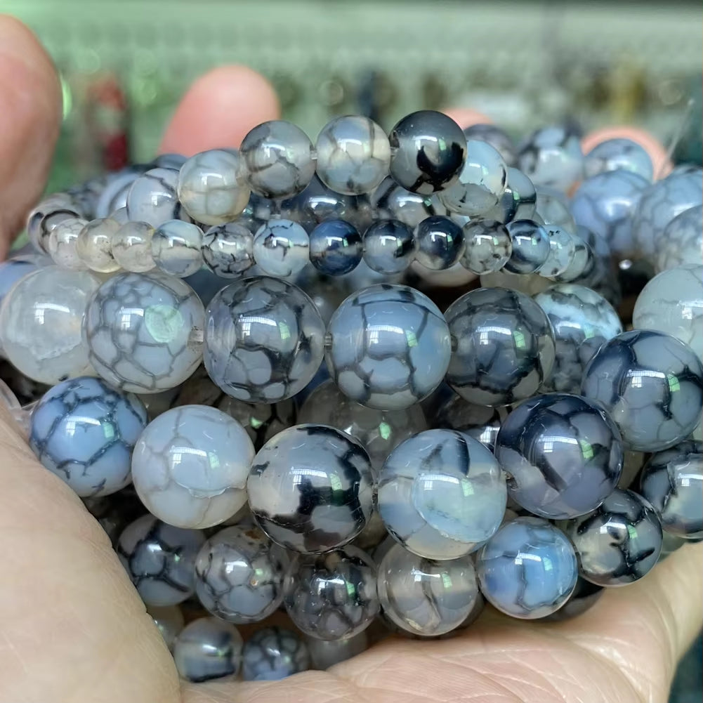 Vibrant Natural Stone Beads for Jewelry Making - Tiger Eye, Lava, Amazonite, Turquoise, Agate & Jasper in 4mm, 6mm, 8mm, 10mm Sizes for Stunning DIY Bracelets and Necklaces