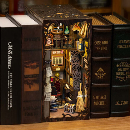 Magic Pharmacist DIY Book Nook Miniature Dollhouse with Touch Light - Fun Decoration & Great Gift Idea!