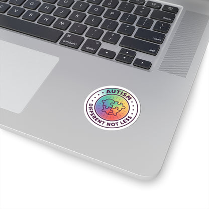 Autism Different Not Less Sticker | Mental Health Matters, Awareness.