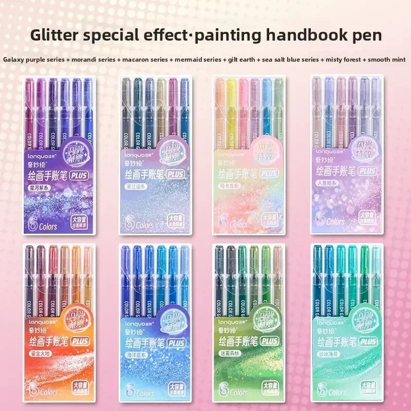 Unleash Your Creativity with the LANGUO Glitter Effects Gel Pen Set - 158 Dazzling Colors for Writing, Drawing, and Crafting!
