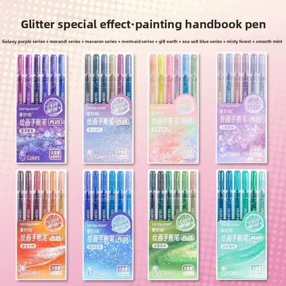 Unleash Your Creativity with the LANGUO Glitter Effects Gel Pen Set - 158 Dazzling Colors for Writing, Drawing, and Crafting!