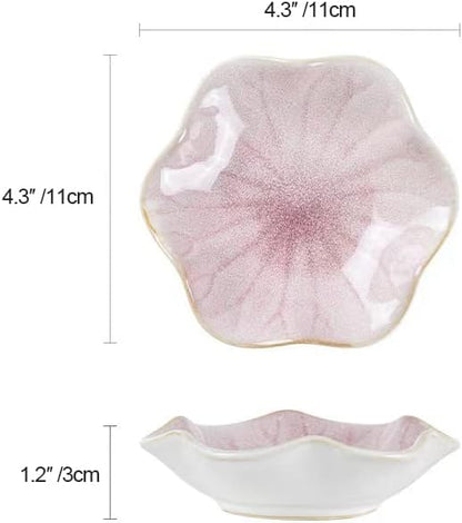 Elegant Pink Lotus Leaf Jewelry Tray - Perfect for Rings, Earrings, and Keys - A Charming Home Accent for Women