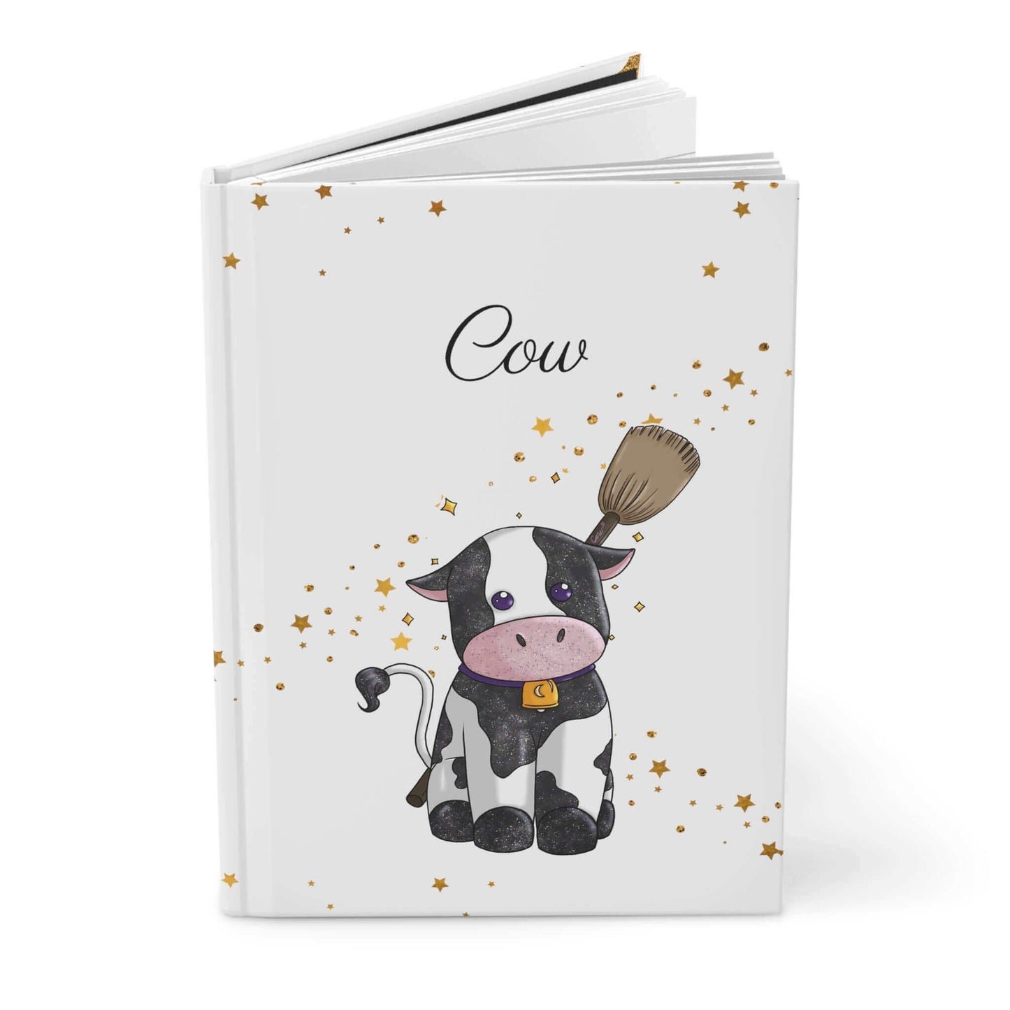 Adorable cow Zodiac notebook