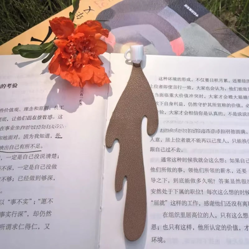 Cute Spilled Coffee Corner Bookmark - Fun Reading Accessory & Stationery Must-Have!