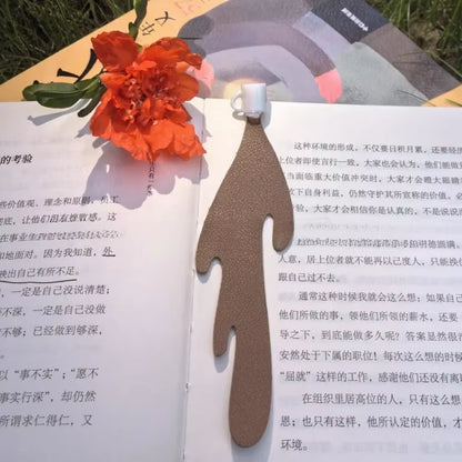 Cute Spilled Coffee Corner Bookmark - Fun Reading Accessory & Stationery Must-Have!