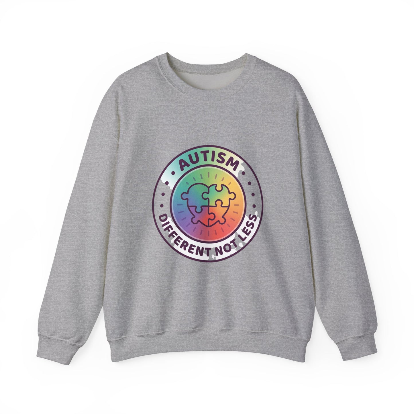 Autism Different Not Less Crewneck Sweatshirt | Awareness ribbon, Wear Green
