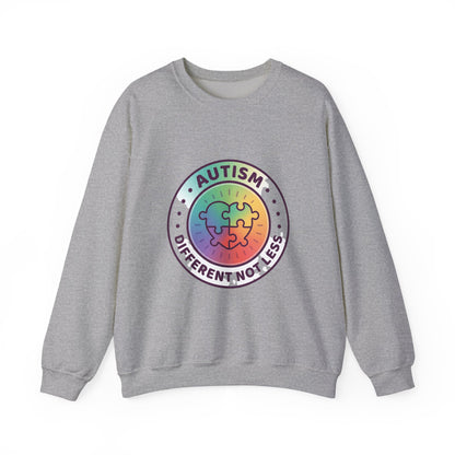 Autism Different Not Less Crewneck Sweatshirt | Awareness ribbon, Wear Green