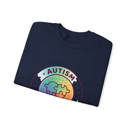 Autism Different Not Less Crewneck Sweatshirt | Awareness ribbon, Wear Green