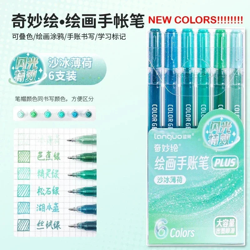 Unleash Your Creativity with the LANGUO Glitter Effects Gel Pen Set - 158 Dazzling Colors for Writing, Drawing, and Crafting!