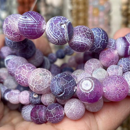 Vibrant Natural Stone Beads for Jewelry Making - Tiger Eye, Lava, Amazonite, Turquoise, Agate & Jasper in 4mm, 6mm, 8mm, 10mm Sizes for Stunning DIY Bracelets and Necklaces