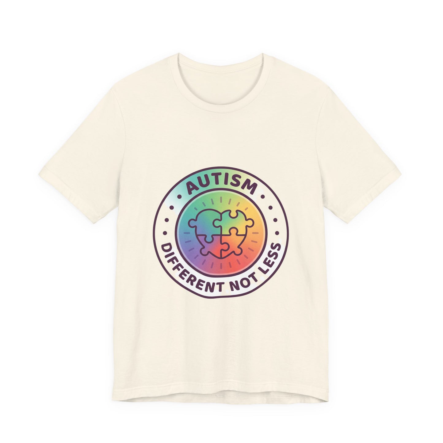 Autism Different Not Less T-Shirt | awareness ribbon, supportive mental health.