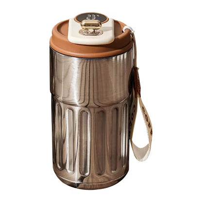 Smart Thermos Bottle with LED Temperature Display - 316 Stainless Steel Insulated Travel Mug for Hot & Cold Drinks